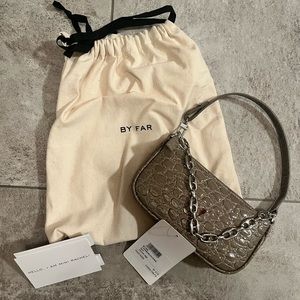 NWT By Far Mini Rachel Bag in Mud